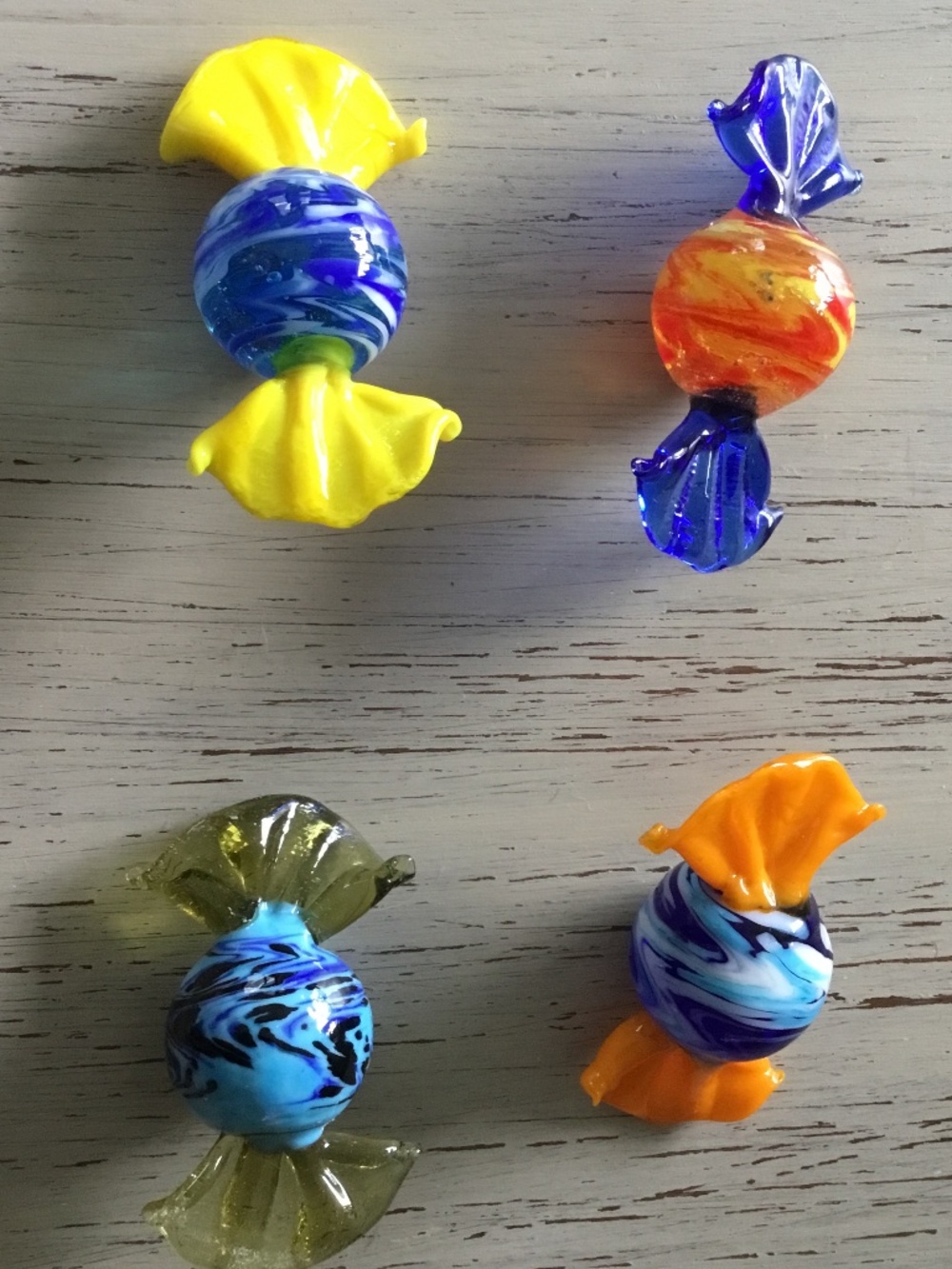 Murano Style Glass Round Candy